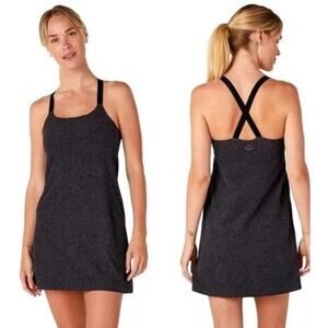 Beyond Yoga Spacedye Move It Dress Size XS Darkest Night Gray Black Athleisure